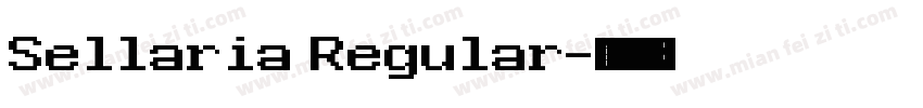 Sellaria Regular字体转换